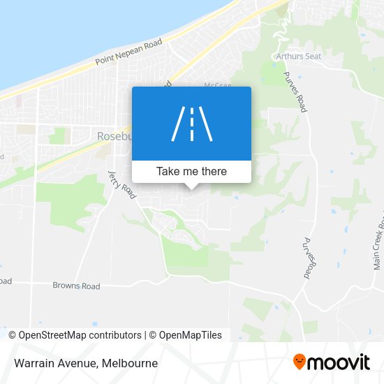 Warrain Avenue map