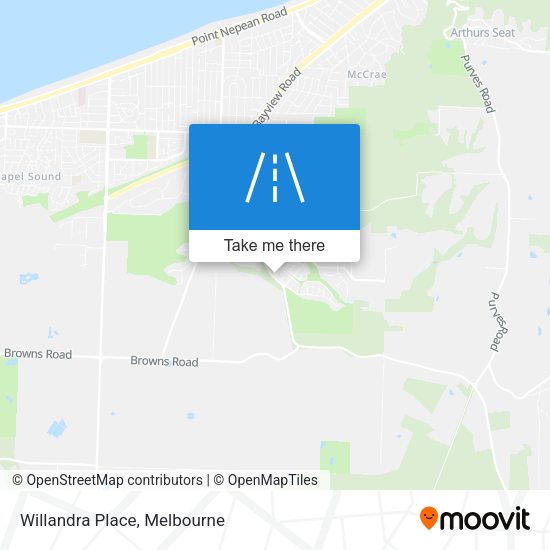 Willandra Place map