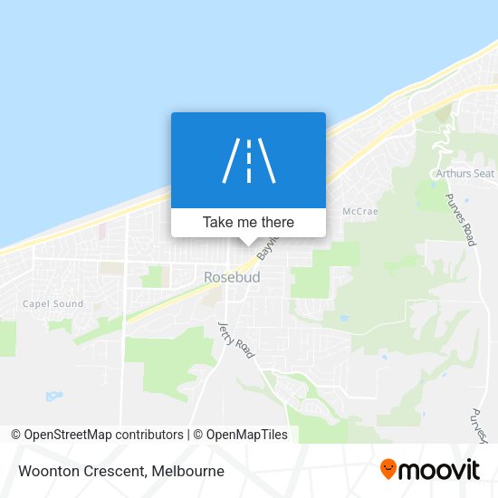 Woonton Crescent map