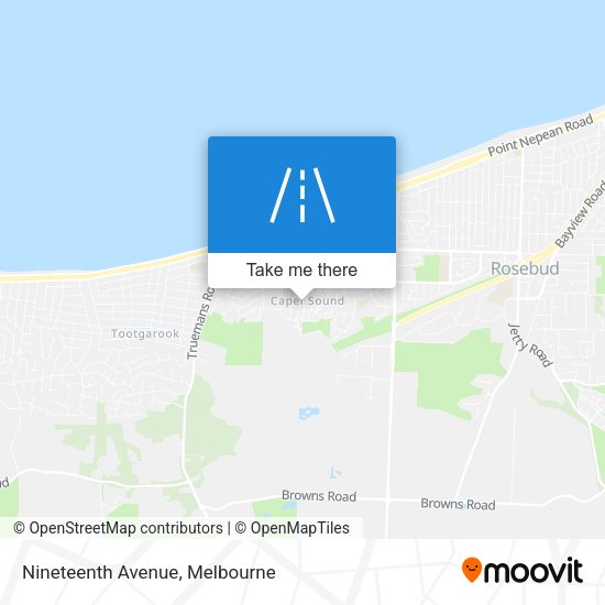 Nineteenth Avenue map