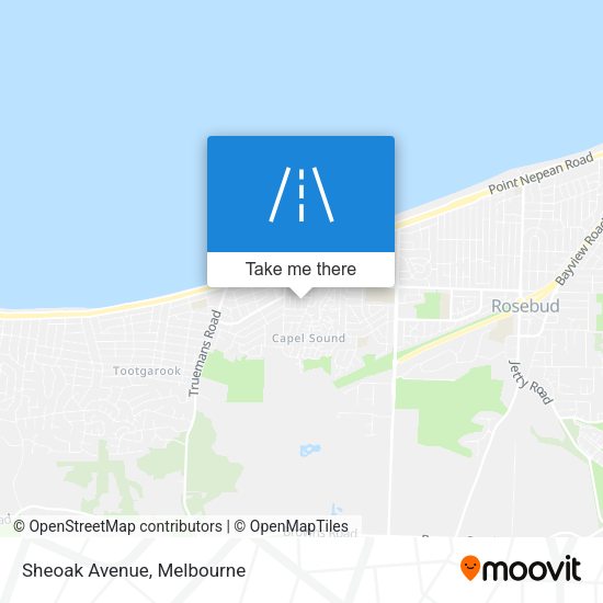 Sheoak Avenue map