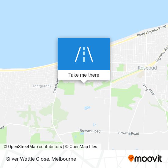 Silver Wattle Close map