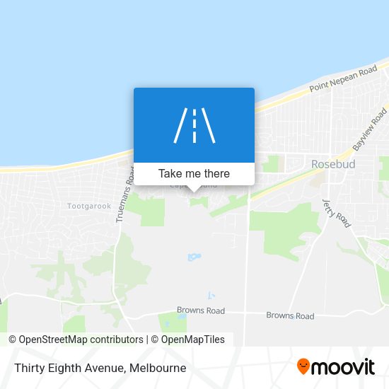 Thirty Eighth Avenue map