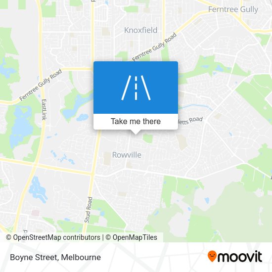 Boyne Street map