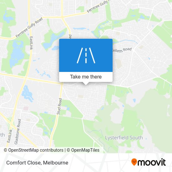 Comfort Close map