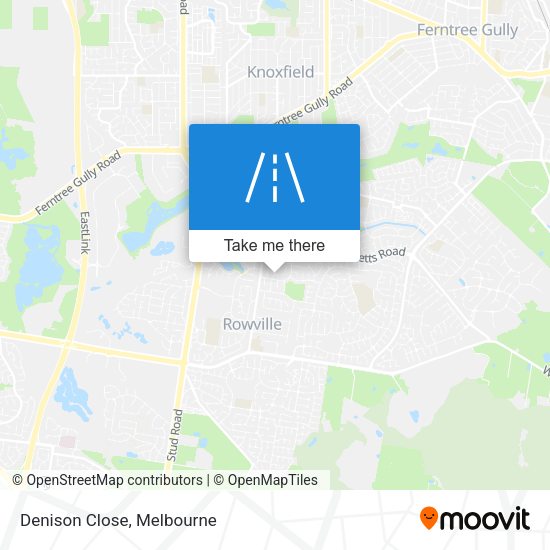 Denison Close map