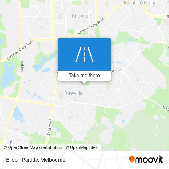 Eildon Parade map