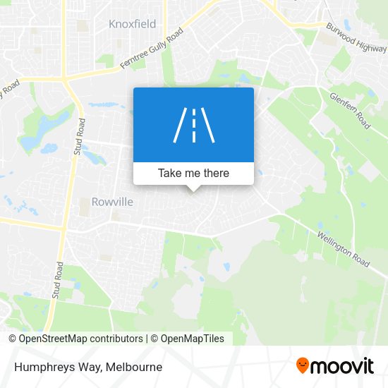 Humphreys Way map