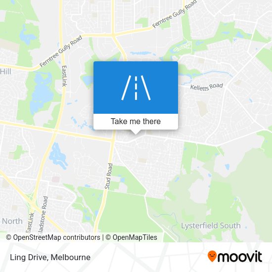 Ling Drive map