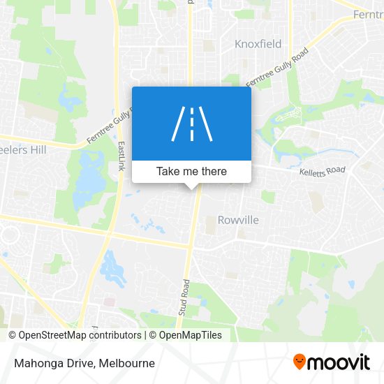 Mahonga Drive map