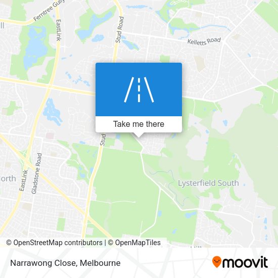 Narrawong Close map