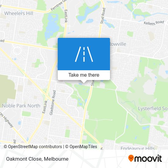 Oakmont Close map