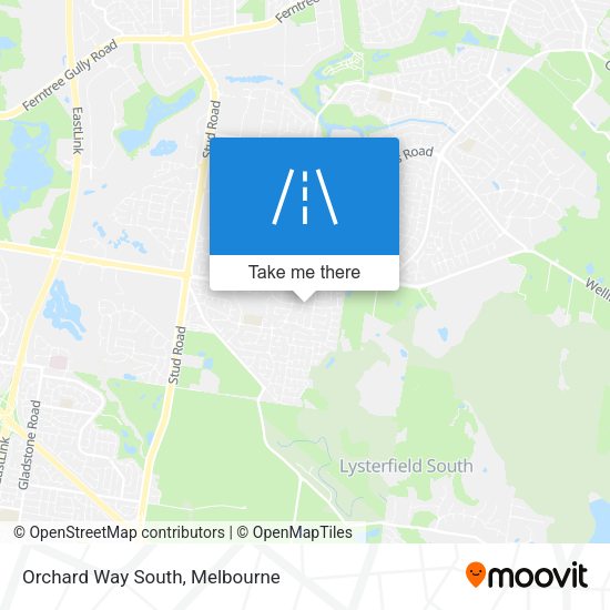 Orchard Way South map