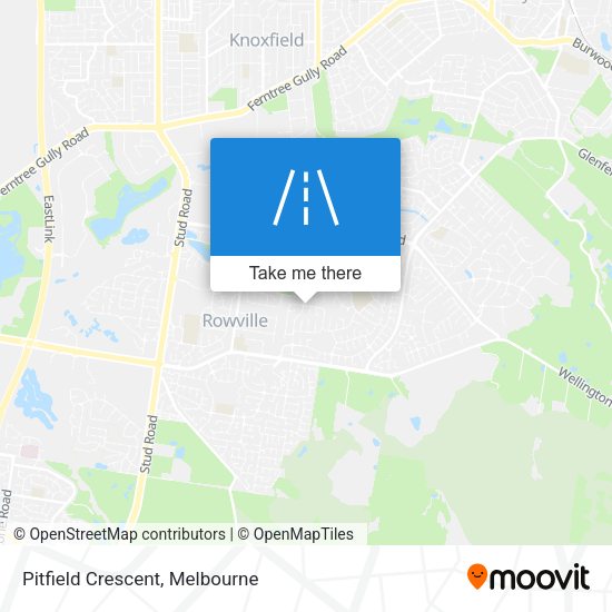 Pitfield Crescent map