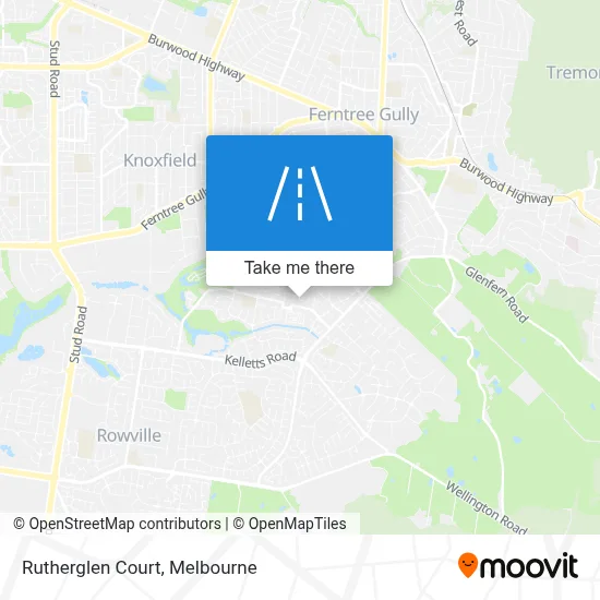 Mapa Rutherglen Court