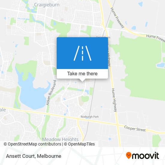 Ansett Court map