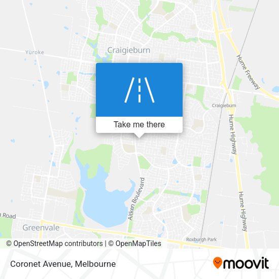 Coronet Avenue map