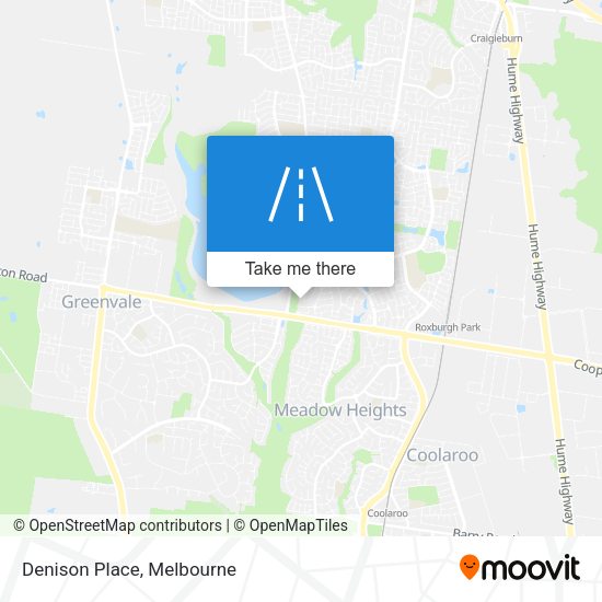 Denison Place map