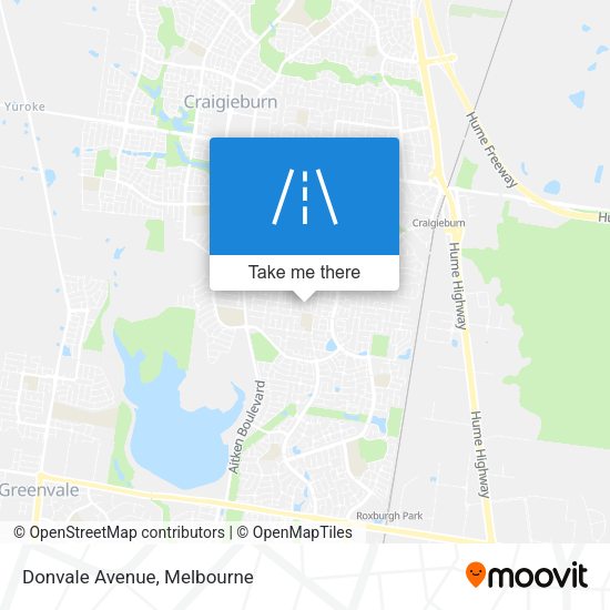 Donvale Avenue map