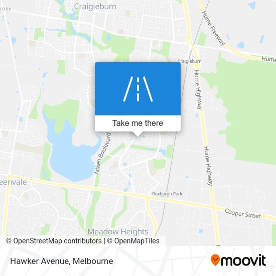 Hawker Avenue map