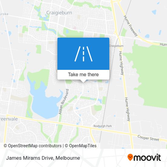 James Mirams Drive map