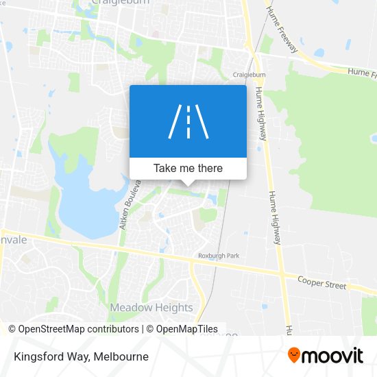 Kingsford Way map