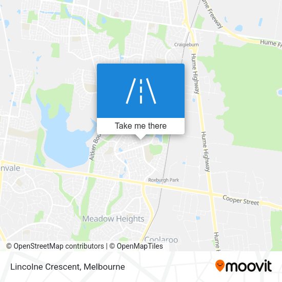 Lincolne Crescent map
