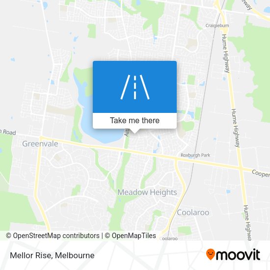 Mellor Rise map