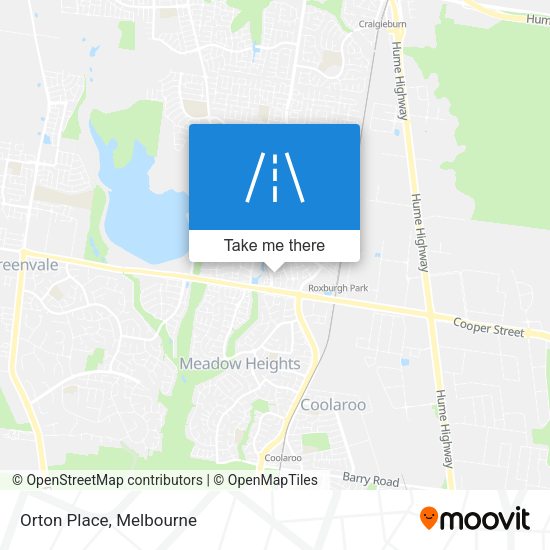 Orton Place map