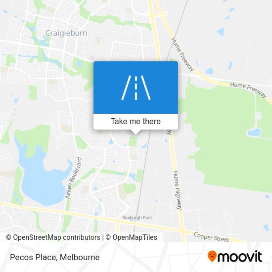 Pecos Place map