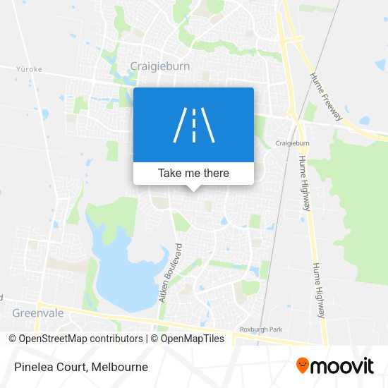 Pinelea Court map