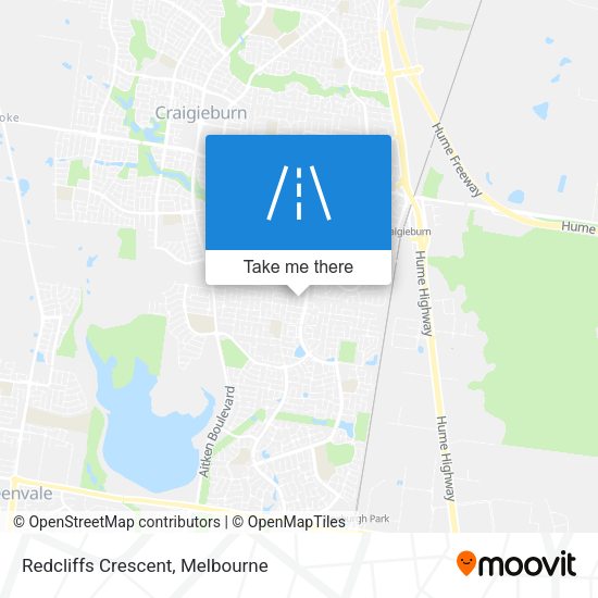 Redcliffs Crescent map