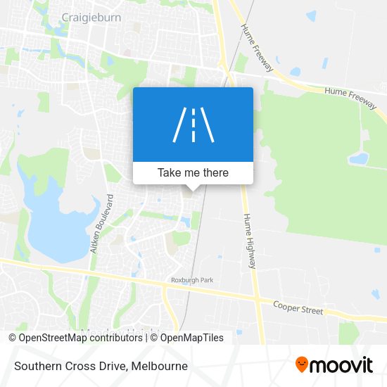 Southern Cross Drive map