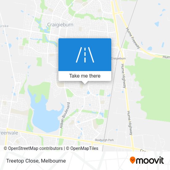 Treetop Close map