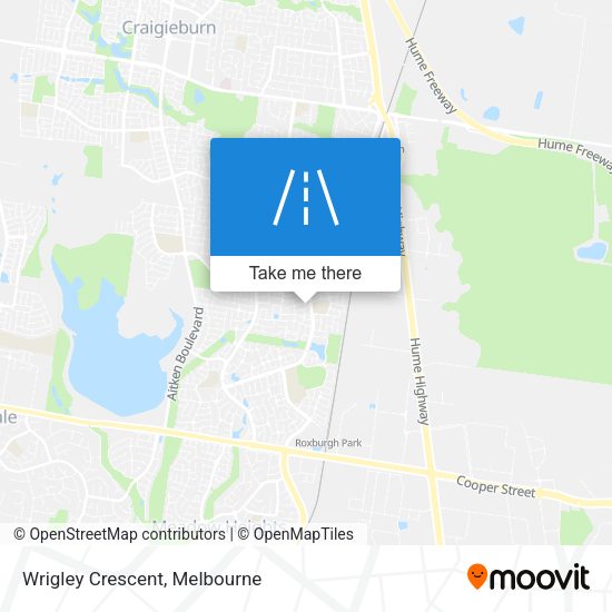 Wrigley Crescent map