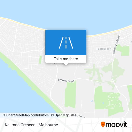 Kalimna Crescent map
