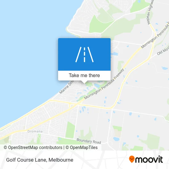 Mapa Golf Course Lane