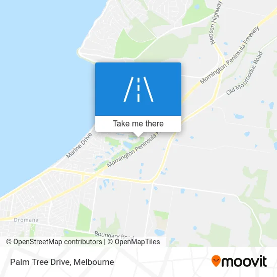 Mapa Palm Tree Drive