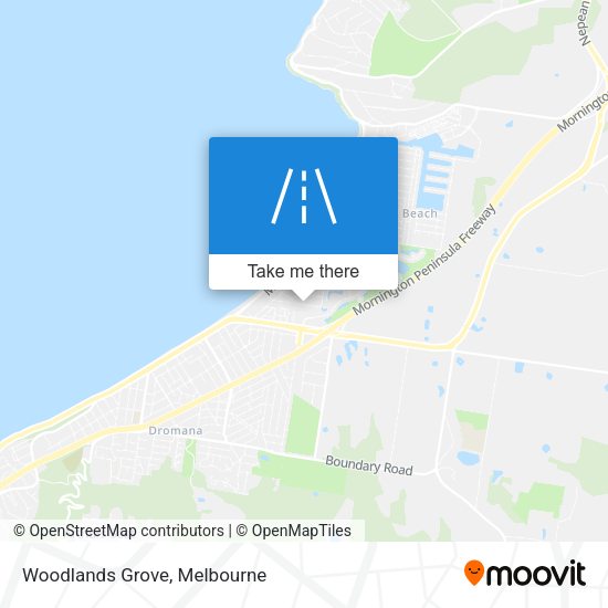 Woodlands Grove map