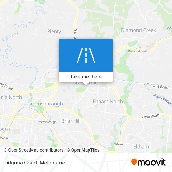 Algona Court map