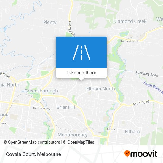 Covala Court map