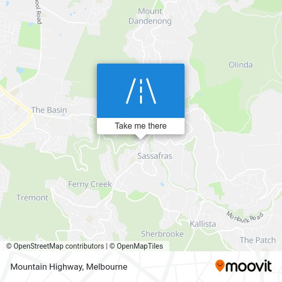 Mountain Highway map