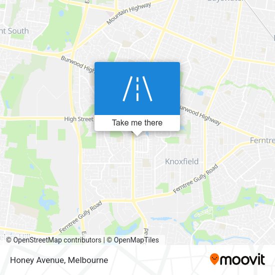 Honey Avenue map