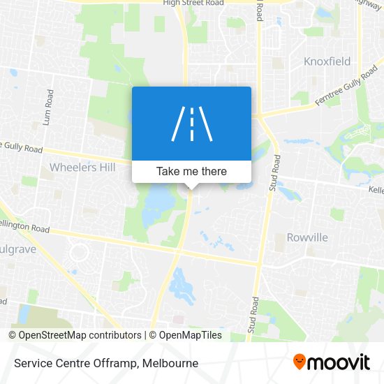 Service Centre Offramp map