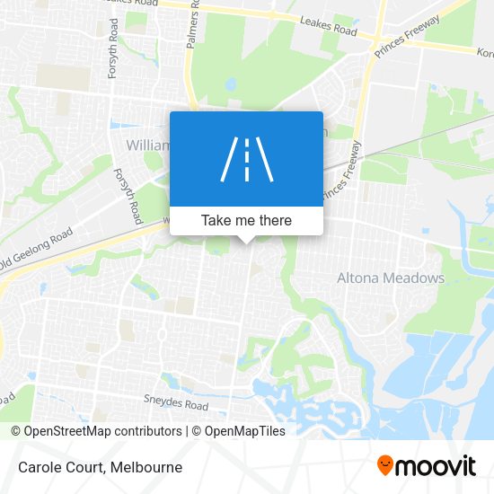 Carole Court map