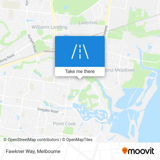 Mapa Fawkner Way