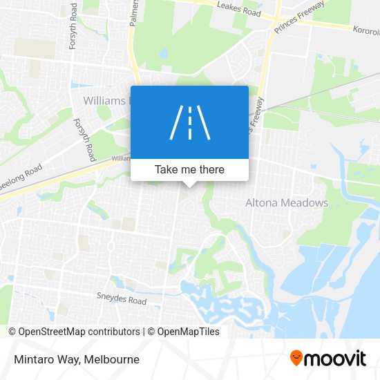 Mintaro Way map