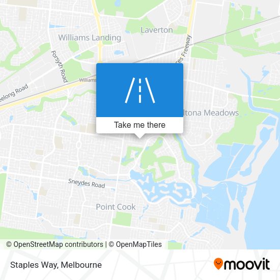 Staples Way map