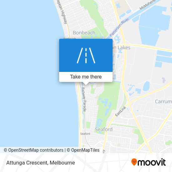 Attunga Crescent map