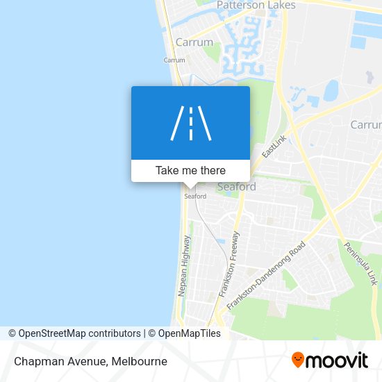 Chapman Avenue map